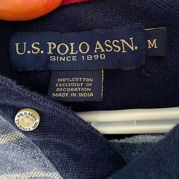 VINTAGE U.S POLO ASSN STRIPED COLLARD LONG SLEEVE - Picture 3 of 5